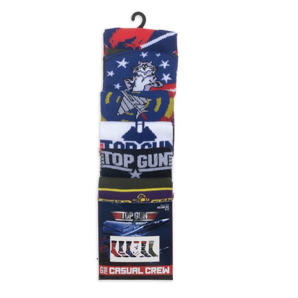 Top Gun 6 pack socks by Bioworld - Picture 3 of 4